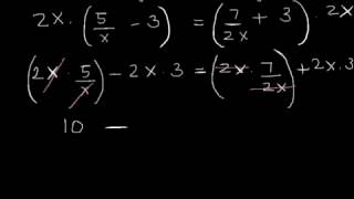 Solving a Rational Equation with Monomial Denominators [upl. by Nairot]