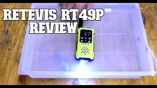 RETEVIS RT49P Floating Walkie Talkie FRS Radio Review  With a Feature Fisherman Will Love [upl. by Tyler]