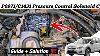 p0971 C1431 pressure control solenoid c control circuit high  Subaru VX Solution 💯 [upl. by Grubb]