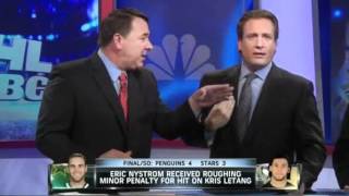 Mike Milbury and Jeremy Roenick dont like each other [upl. by Nibot]