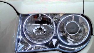 Ultra Audioworks Halo Headlights Chrysler 300c [upl. by Sillsby]