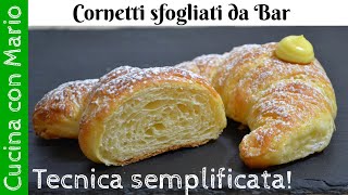 Cornetti sfogliati fatti in casa come al BAR  Ecco il SEGRETO per farli così [upl. by Nomzaj]