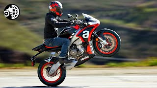 Aprilia Tuono 660 Review  motogeo [upl. by Hinson]