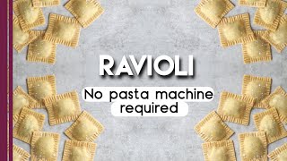 How to make Ravioli from scratch without pasta machine  Italian recipe [upl. by Liahkim]