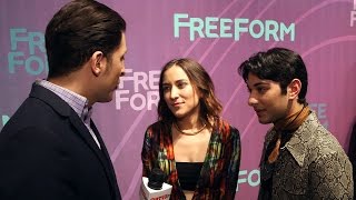 Zelda Williams and Mark Indelicato of quotDead of Summerquot at the Freeform Upfront [upl. by Scotti]