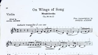 Mendelssohn On Wings of Song 77th HKSMF violin solo grade 7 N216 2025香港校際音樂節 小提琴獨奏七級 附樂譜 [upl. by Salazar]