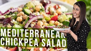 Mediterranean Chickpea Salad [upl. by Gunzburg]