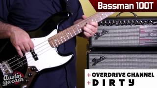 Fender Bassman 100T Bass Amp Head Demo [upl. by Ytrebil891]