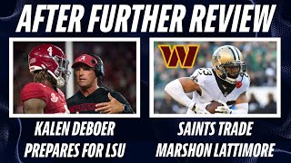 Saints Trade Marshon Lattimore To Commanders  LSUBama Preview  LSU Recruiting Latest [upl. by Loralyn313]