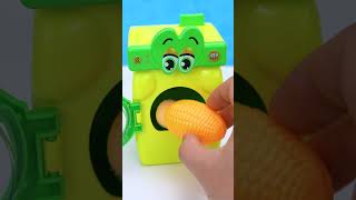 Satisfying With Unboxing Miniature Washing Machine Eating Corn Set Toys ASMR Videos [upl. by Nahseez838]