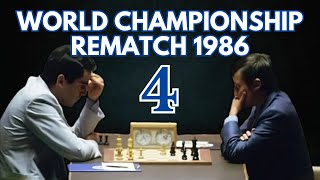 Garry Kasparov vs Anatoly Karpov  World Championship Rematch 1986  Round 4 [upl. by Asirb]