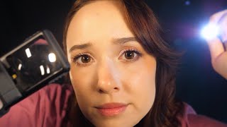 ASMR Mysterious Skin Ailment  Face Eye amp Ear Exam Ear Cleaning [upl. by Hertzog171]