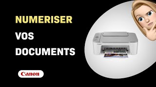 Comment numériser des documents avec Canon PIXMA TS3451 [upl. by Attelocin]