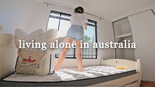 living alone in australia  moving into my new place vlog unpacking stuff australian ikea shopping [upl. by Haggai]