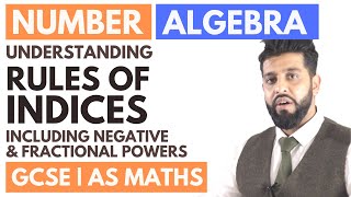 Applying Index Rules For Negative amp Fractional Powers  Indices Maths GCSE Higher [upl. by Dunston]