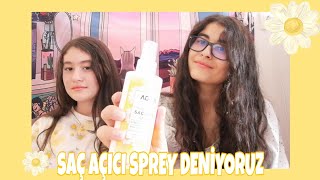 A101den Aldığım Saç Açıcı Spreyi Deniyoruz🌼 Agiva Doğal Saç Açıcı Sprey [upl. by Eseerehc862]