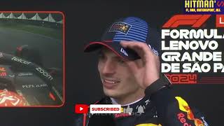 P1 Max Verstappen post race interview  F1 2024 Brazil Grand Prix [upl. by Meisel]