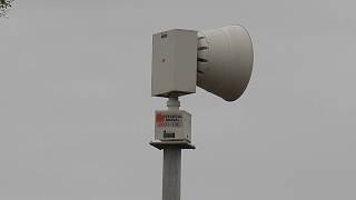 Dallas TX Monthly Siren Test  Federal Signal 2001130  Two Minute Attack  432019 [upl. by Hgielsa]