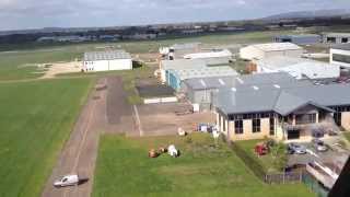 Staverton Airport Gloucestershire landing by helicopter [upl. by Iew337]