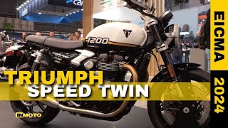 Triumph alla scoperta della famiglia Classic con le Speed Twin EICMA 2024 [upl. by Lawler]