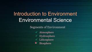 Segments of Environment in hindi urdu Atmosphere Hydrosphere Lithosphere and Biosphere explained [upl. by Japeth134]