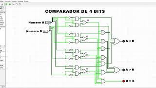 Comparador de 4 Bits [upl. by Langham557]