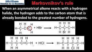 R3411  R3412 Markovnikovs rule HL [upl. by Sherj51]