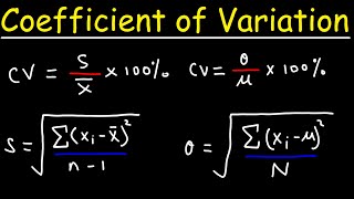 Standard Deviation and Coefficient of Variation [upl. by Thedric413]