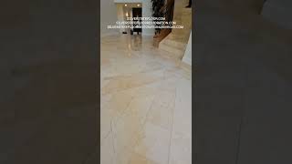 FABULOUS TRAVERTINE FLOOR TRANSFORMATION UPGRADE PROCESS DEEP CLEANING POLISHING SEALING travertine [upl. by Atiuqal691]