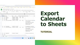 How to Export Google Calendar as CSV File 2024 [upl. by Nunci487]