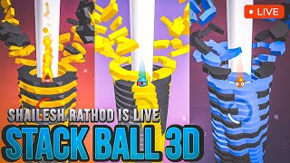 Shailesh Rathod is Live 🔴 Stack Ball 3D 🏀  stackbounce short ytshorts [upl. by Angelica]