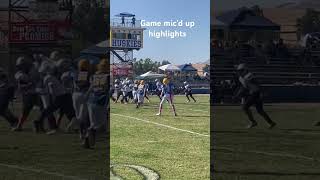 6th grade quarterback mic’d up 🔥 game win 360 mixtape [upl. by Garrard]