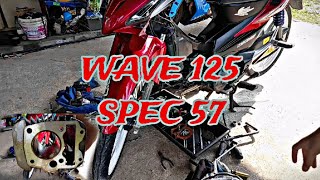 WAVE 125 SPEC 57  TOBAKI RACING 🏄 [upl. by Aneekan]