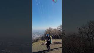 Takeoff with Chili Flight paragliderflight shorts [upl. by Sined]