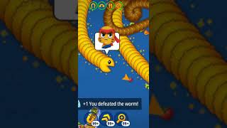 🐍😱Worms zone io Worms slither game snake game saamp game shorts short viral❤ trending funny [upl. by Royce]