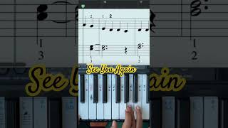 See You Again piano sheetmusic music [upl. by Suiramad]