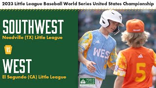 United States Championship Texas vs California  2023 Little League Baseball World Series [upl. by Timms]