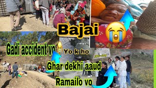 Gau dekhi jajarkot aaudai gareko Gadi accident vo 😭upachaarko lagi helima surkhet linu pareyo JRG [upl. by Adnor]