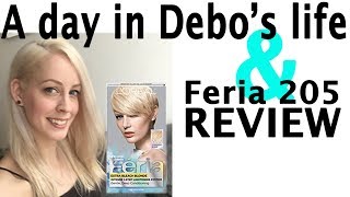 Loreal Feria 205 with Extra bleach blonde review and a day in Debos life [upl. by Glover]