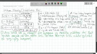 induksi elektromagnetik part 4 hukum henry atau induktansi diri [upl. by Jobye]