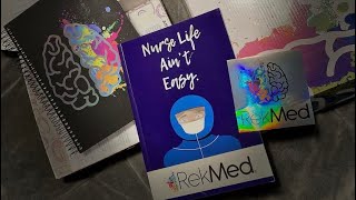 RekMed Undated Student Nurse Planner amp Ultimate NurseLife StickerBook Review [upl. by Garris855]