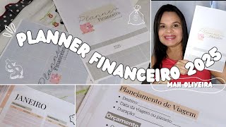 MEU PLANNER FINANCEIRO 2025 anual e mensal • Mostrando os detalhes ✨💰 [upl. by Abe]