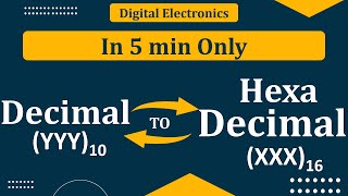 Decimal to Hexadecimal conversion  Hexadecimal to Decimal Conversion  Digital Electronics [upl. by Airdnahs578]