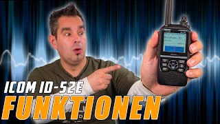 Icom ID52E 📱 Alle Funktionen im Detail [upl. by Einaffyt]