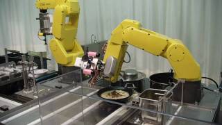 FAMEN Ramen preparado por robots industriales  Ramen done by industrial robots [upl. by La127]