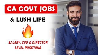 CA Life amp Govt Jobs For Chartered Accountants  Salary CFO amp Director Level Position [upl. by Nylodnew]