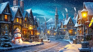 🎄 Magical Christmas in Hogsmeade🏚️ Blizzard Sound Howling Wind Sound For Sleep and Relax [upl. by Noiro739]