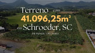 Terreno com Área Total de 4109625m² em Schroeder SC R600000000 [upl. by Attenyw117]