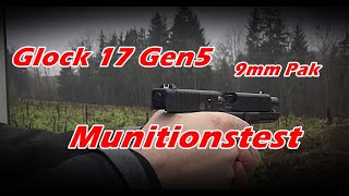 Glock 17 Gen5 9mm PAK  Munitionstest  Umarex [upl. by Naga360]