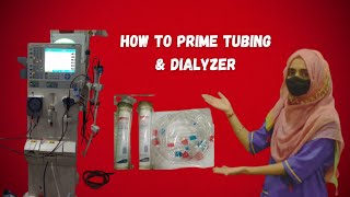 How to prime tubing amp dialyzer DialysisDiary dialysis dialysismachine [upl. by Phelps728]